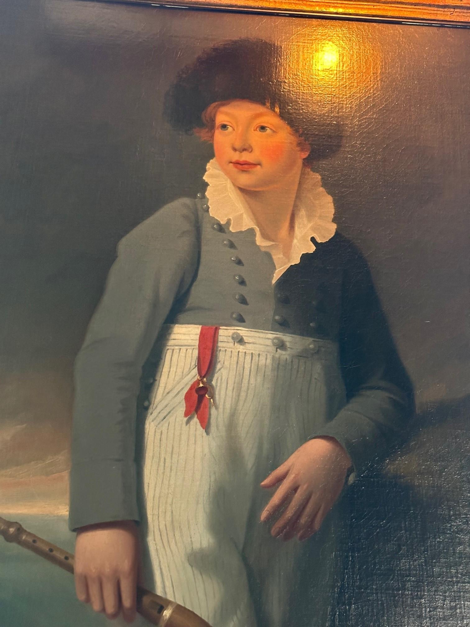 Manier von Sir John Hoppner 'Britisch, 1758-1810' Porträt von Meister Robin Vanecke im Angebot 9