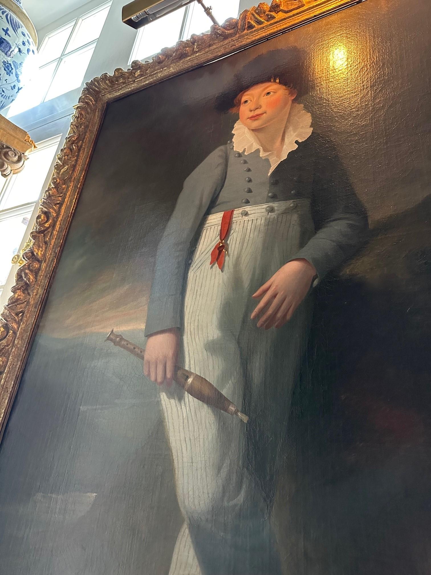 Manier von Sir John Hoppner 'Britisch, 1758-1810' Porträt von Meister Robin Vanecke im Angebot 11