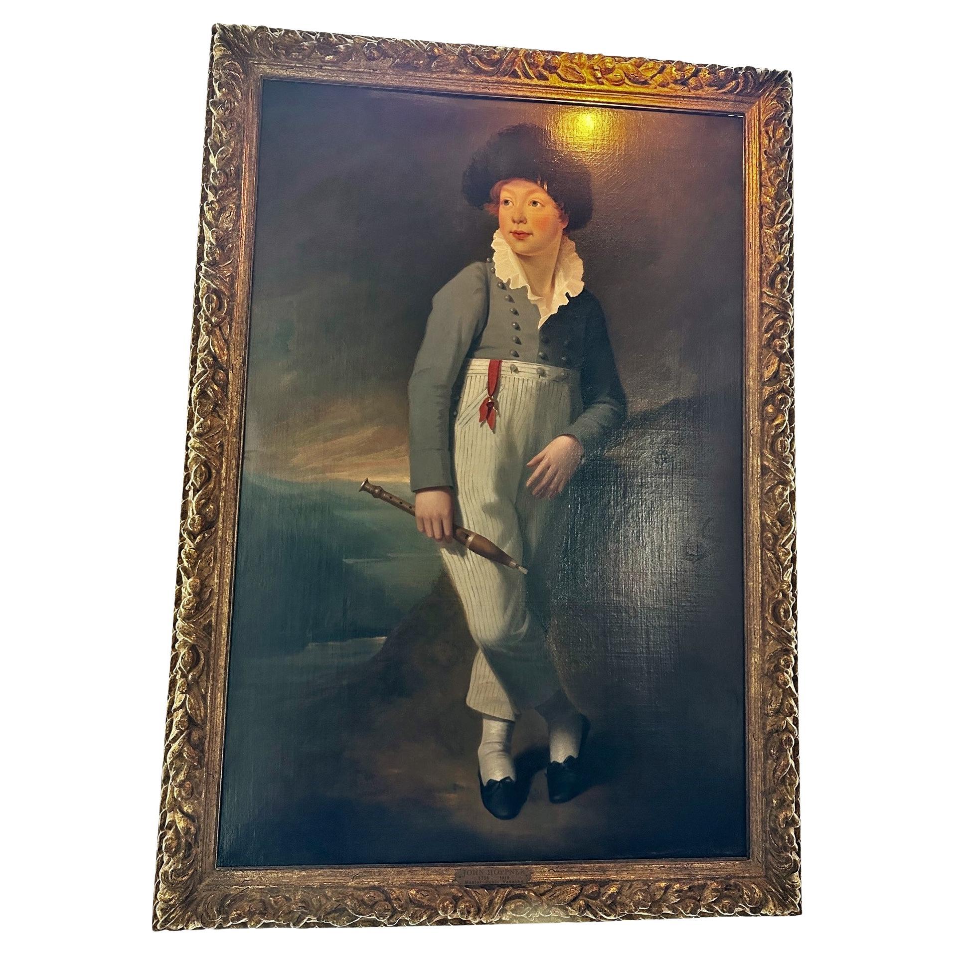 Manner of Sir John Hoppner 'British, 1758-1810' Portrait of Master Robin Vanecke
