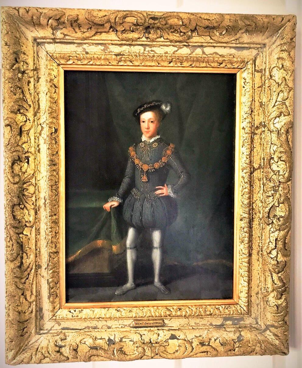 King Edward VI (1537-1553) C1670-1700 Historically Important Oil On Oak Panel - Painting by Unknown