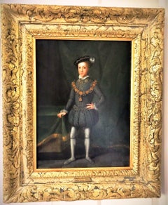 King Edward VI (1537-1553) C1670-1700 Historically Important Oil On Oak Panel