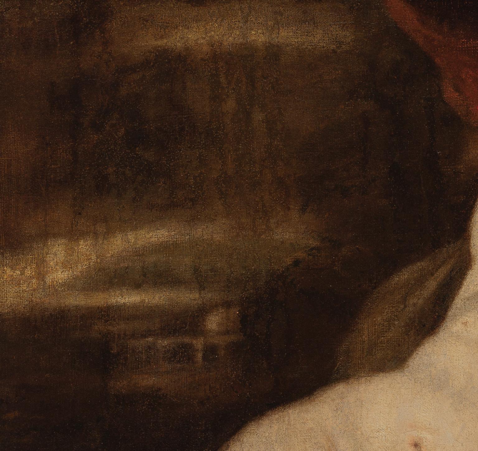 XVIIIe siècle et antérieur Manner Titien, huile sur toile Sleeping Cupidon en vente