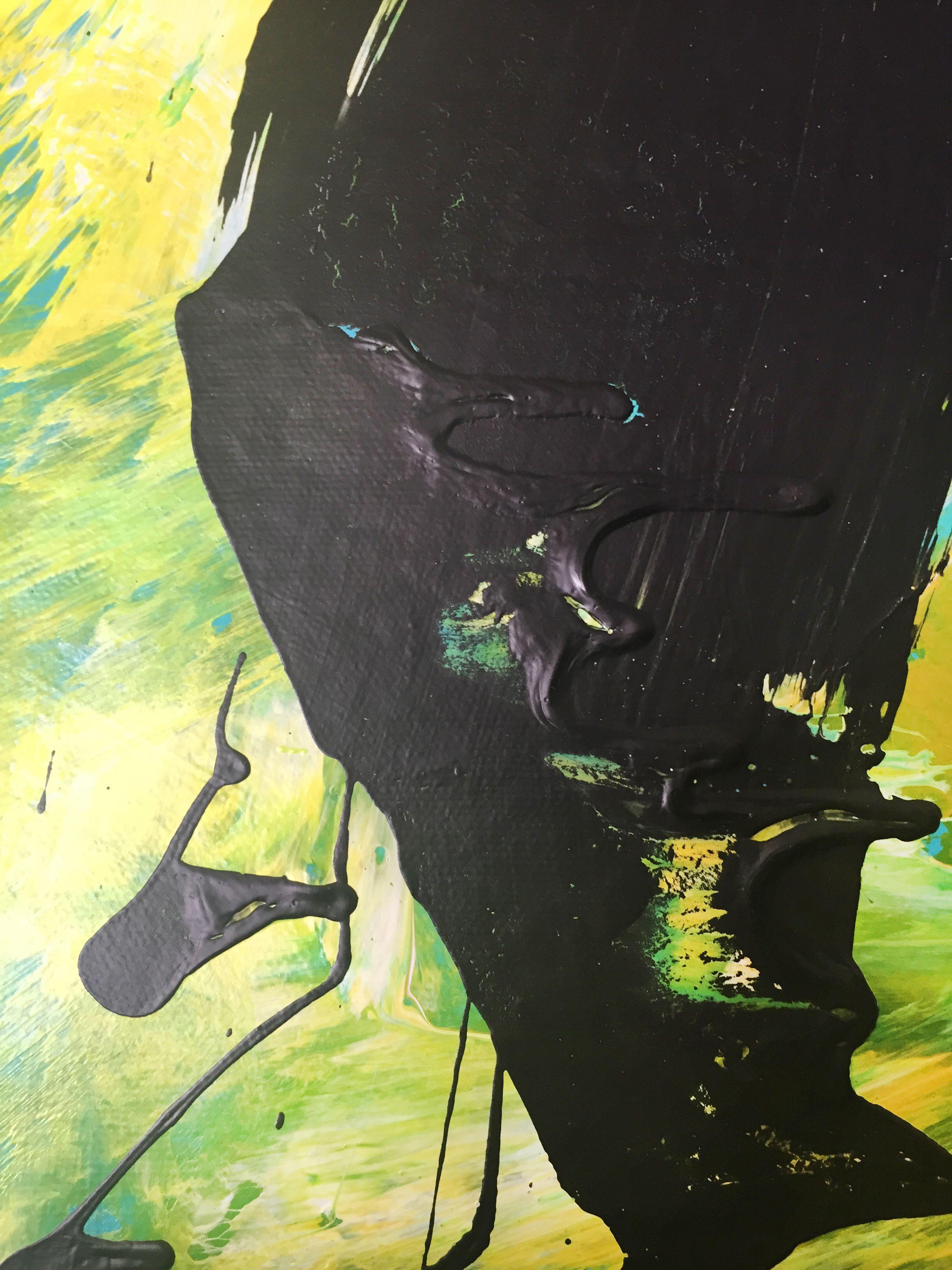 Quintal, Pittura, Acrilico su tela - Painting Astratto di Manny Martins Karman