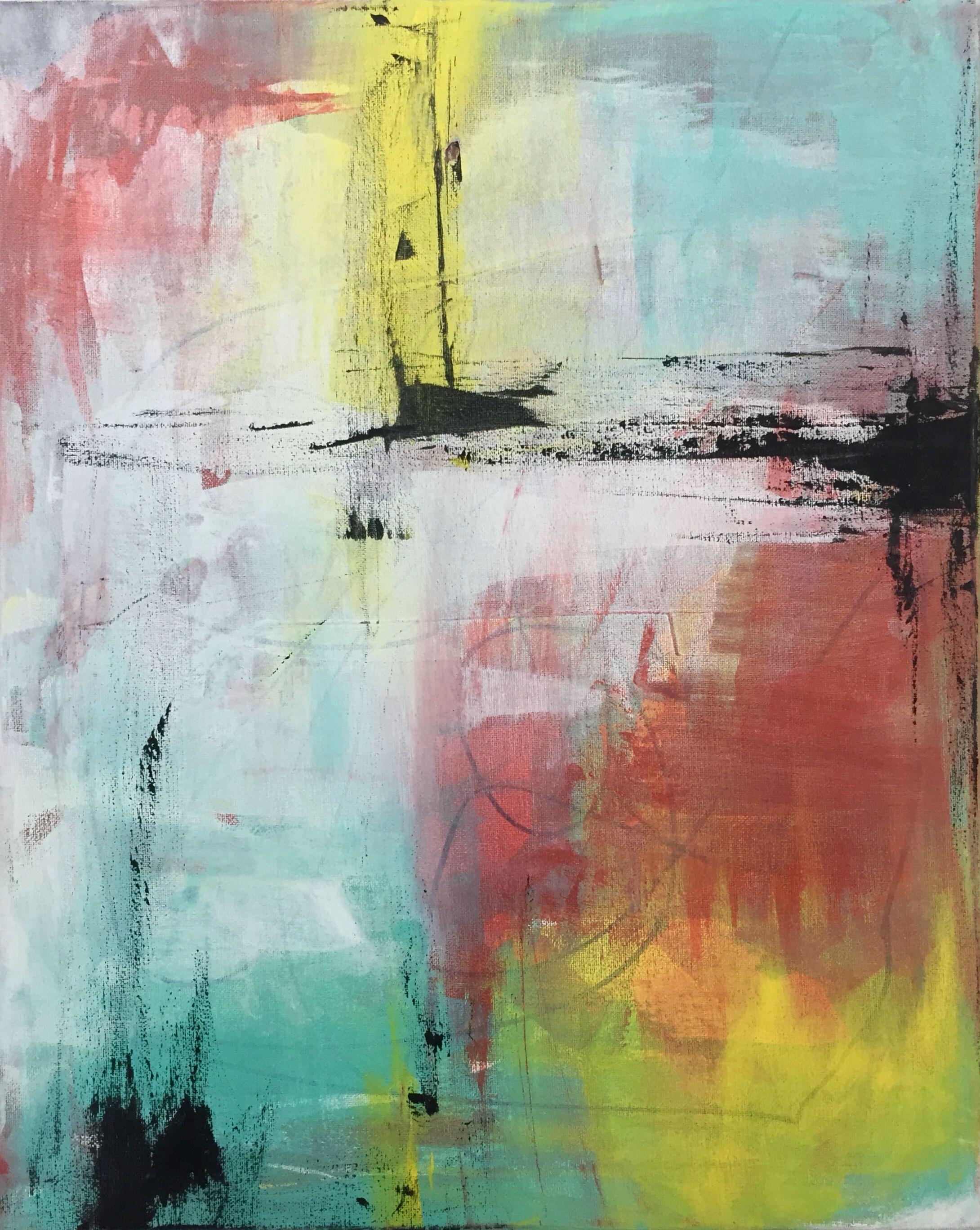 Abstract Painting di Manny Martins Karman - Sail On, Pittura, Acrilico su tela