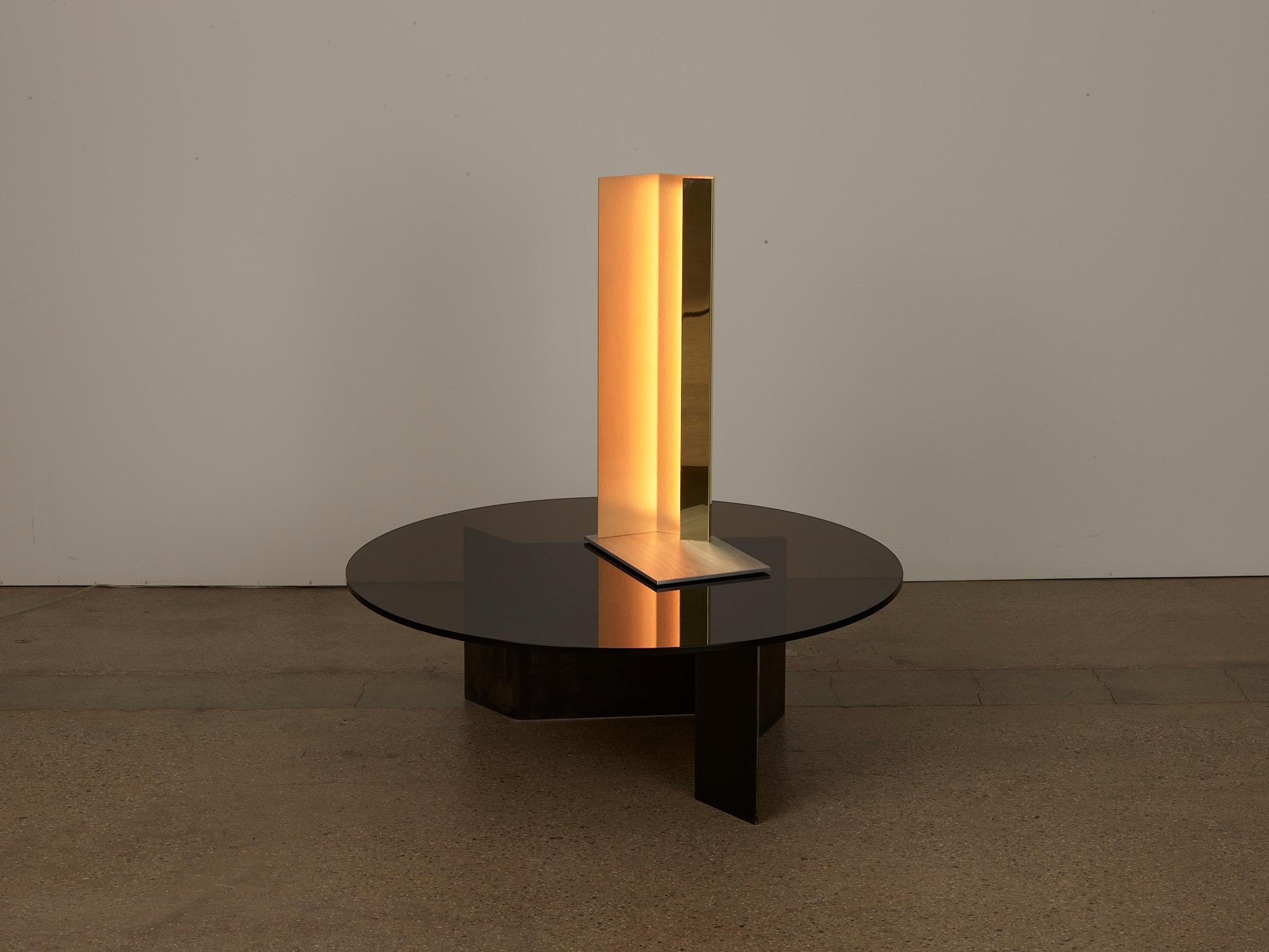 American Mano Standing Lamp Table by Umberto Bellardi Ricci For Sale