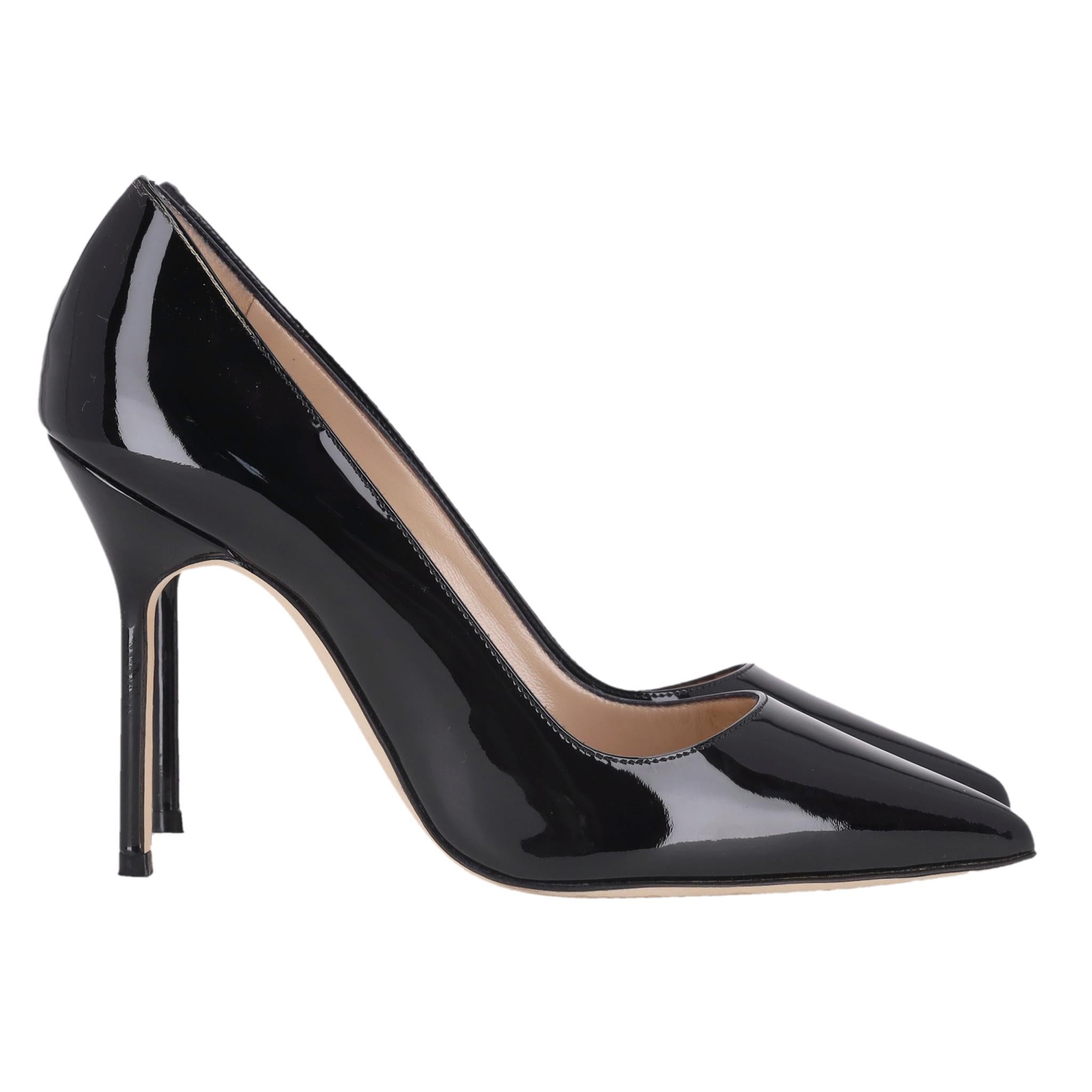 Manolo Blahnik BB Lackleder Pumps im Zustand „Hervorragend“ im Angebot in London, GB