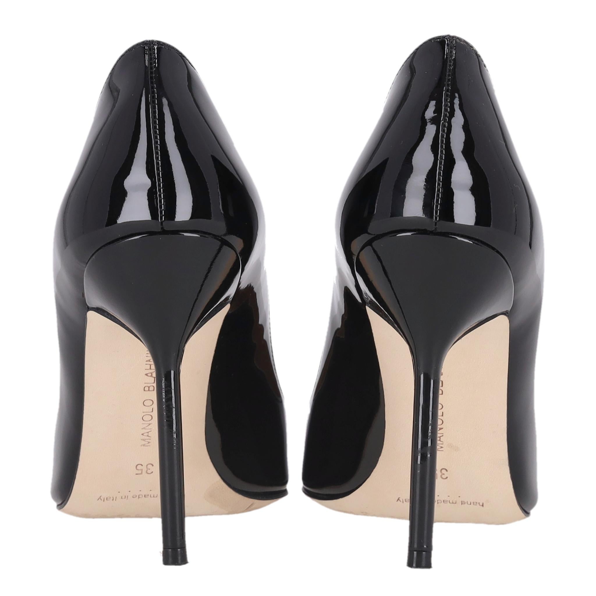 Manolo Blahnik BB Lackleder Pumps Damen im Angebot