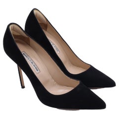 Escarpins Manolo Blahnik BB en daim noir