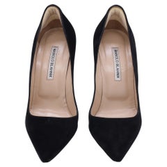 Escarpins Manolo Blahnik BB en daim noir