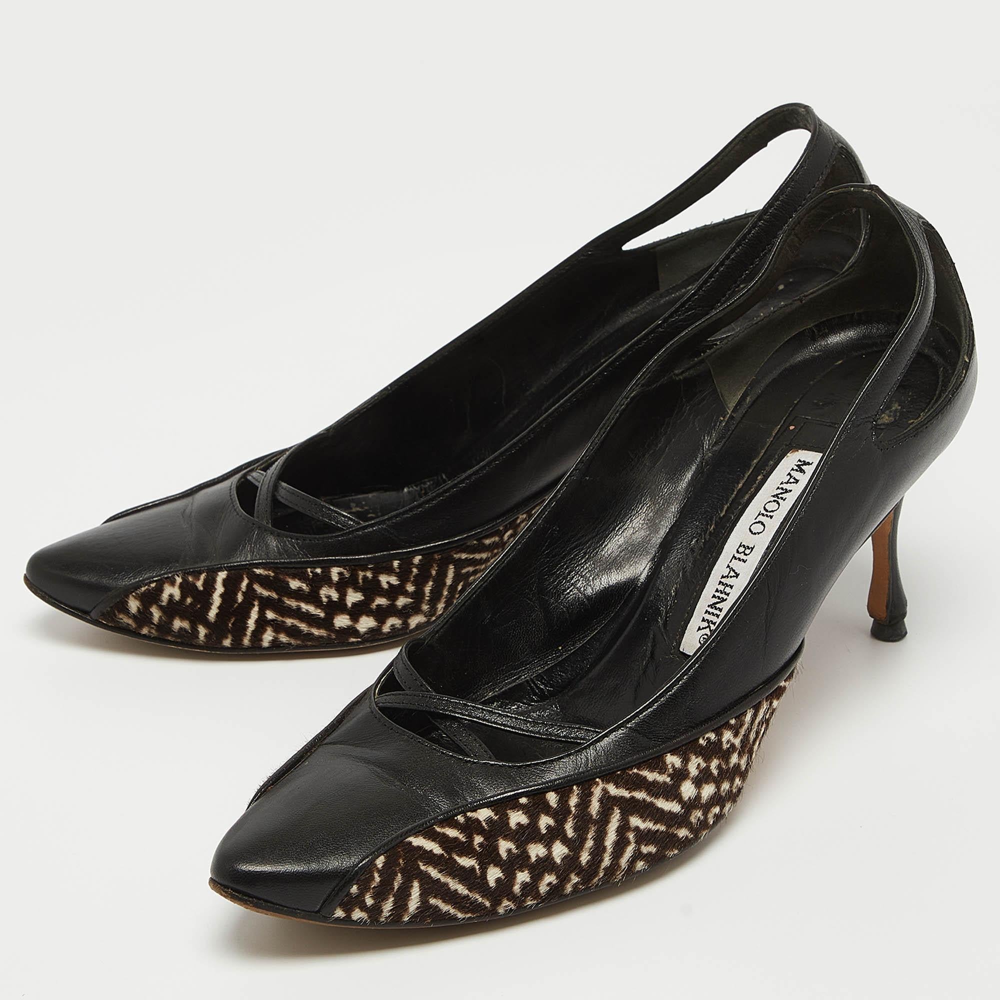 Make a chic style statement with these designer pumps. They showcase sturdy heels and durable soles, perfect for your fashionable outings!