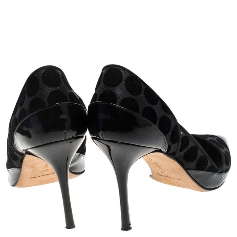 manolo blahnik polka dot