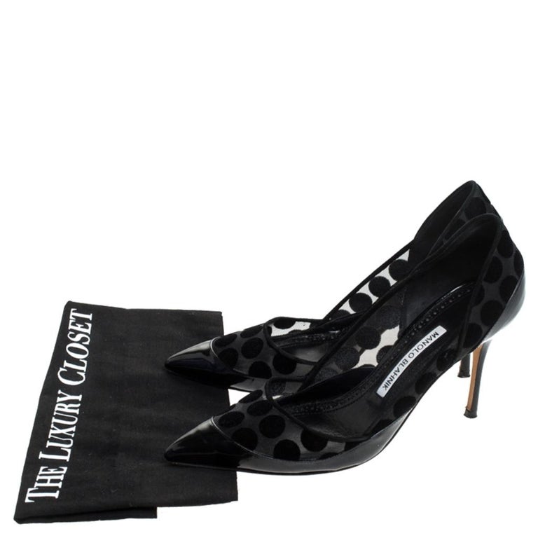 manolo blahnik polka dot