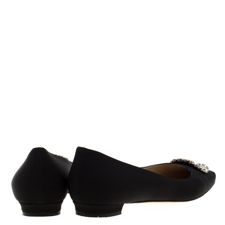 manolo blahnik black flats