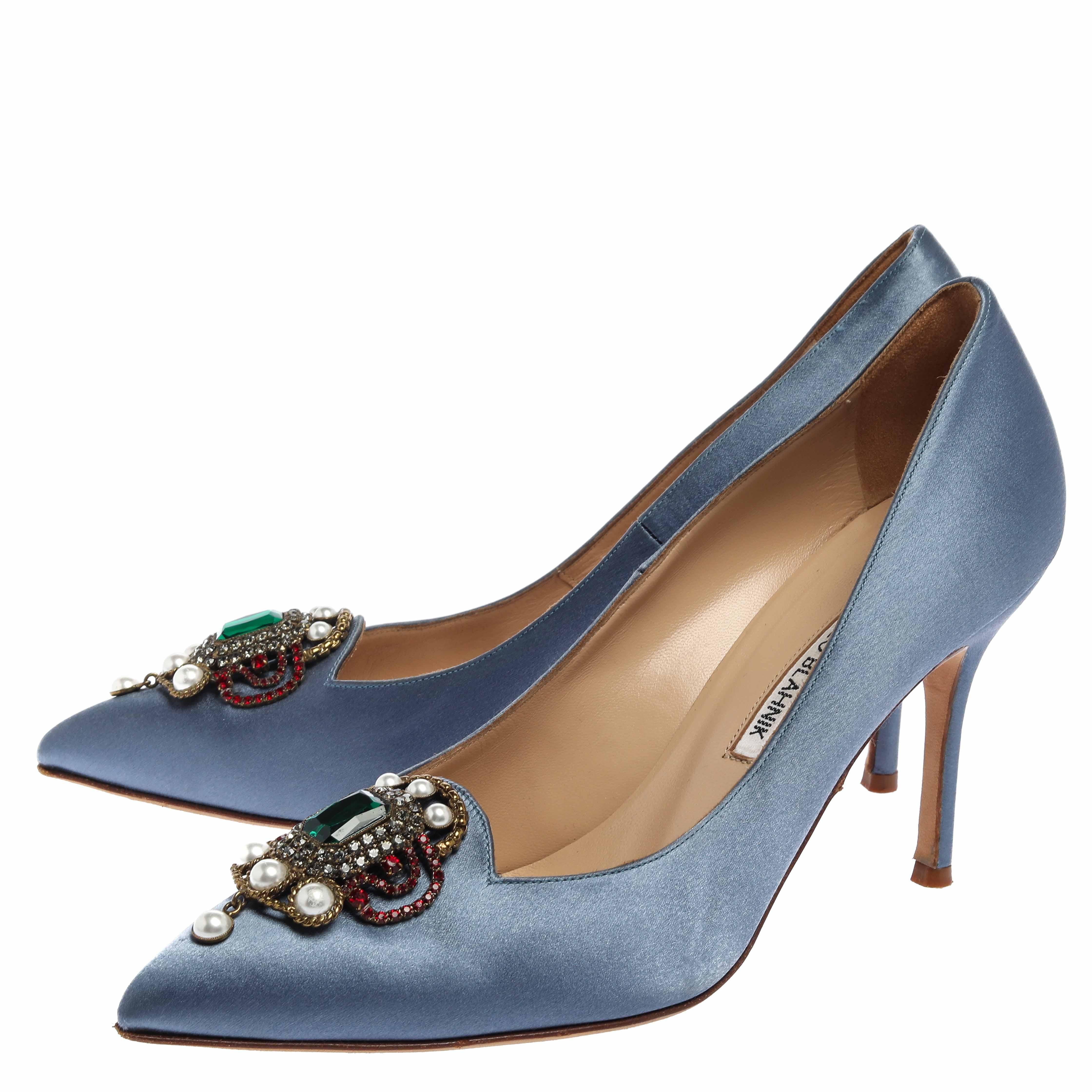 light blue satin heels