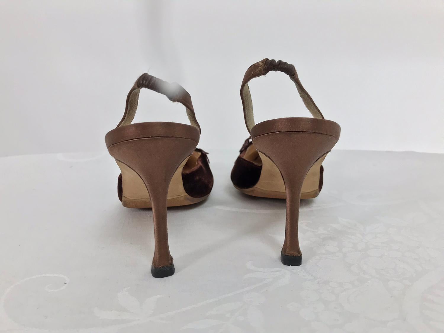 brown slingback heels
