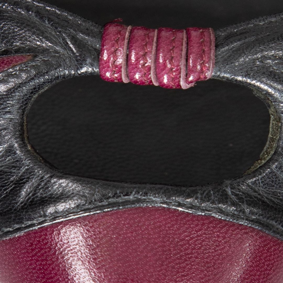 Manolo Blahnik, escarpins en cuir bourgogne, taille IT 35 Pour femmes en vente