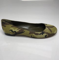 Manolo Blahnik Camouflage Ballet Flats-40