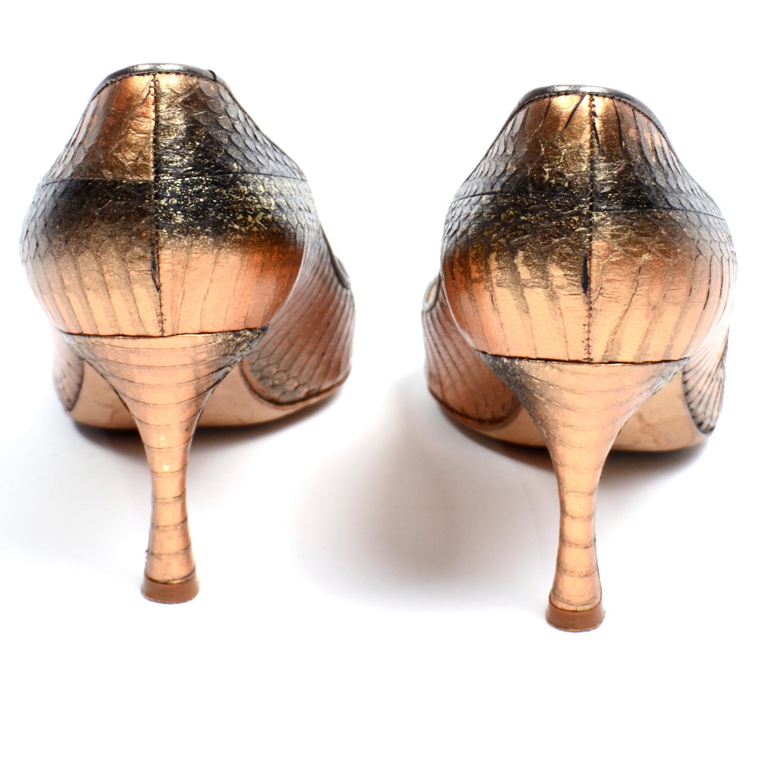 bronze copper heels