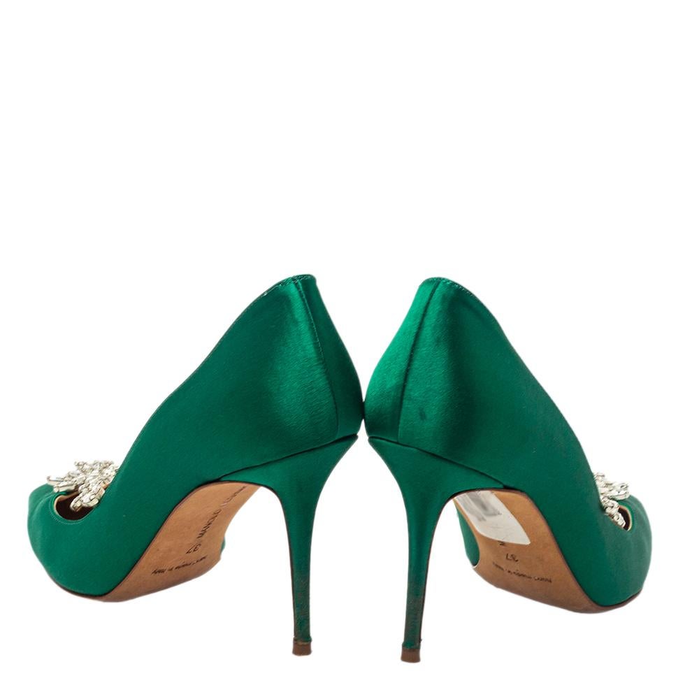manolo blahnik nadira green