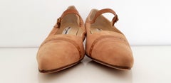 Manolo Blahnik Kaki Suede Heels - NEW, size 39 1/2 (EU)