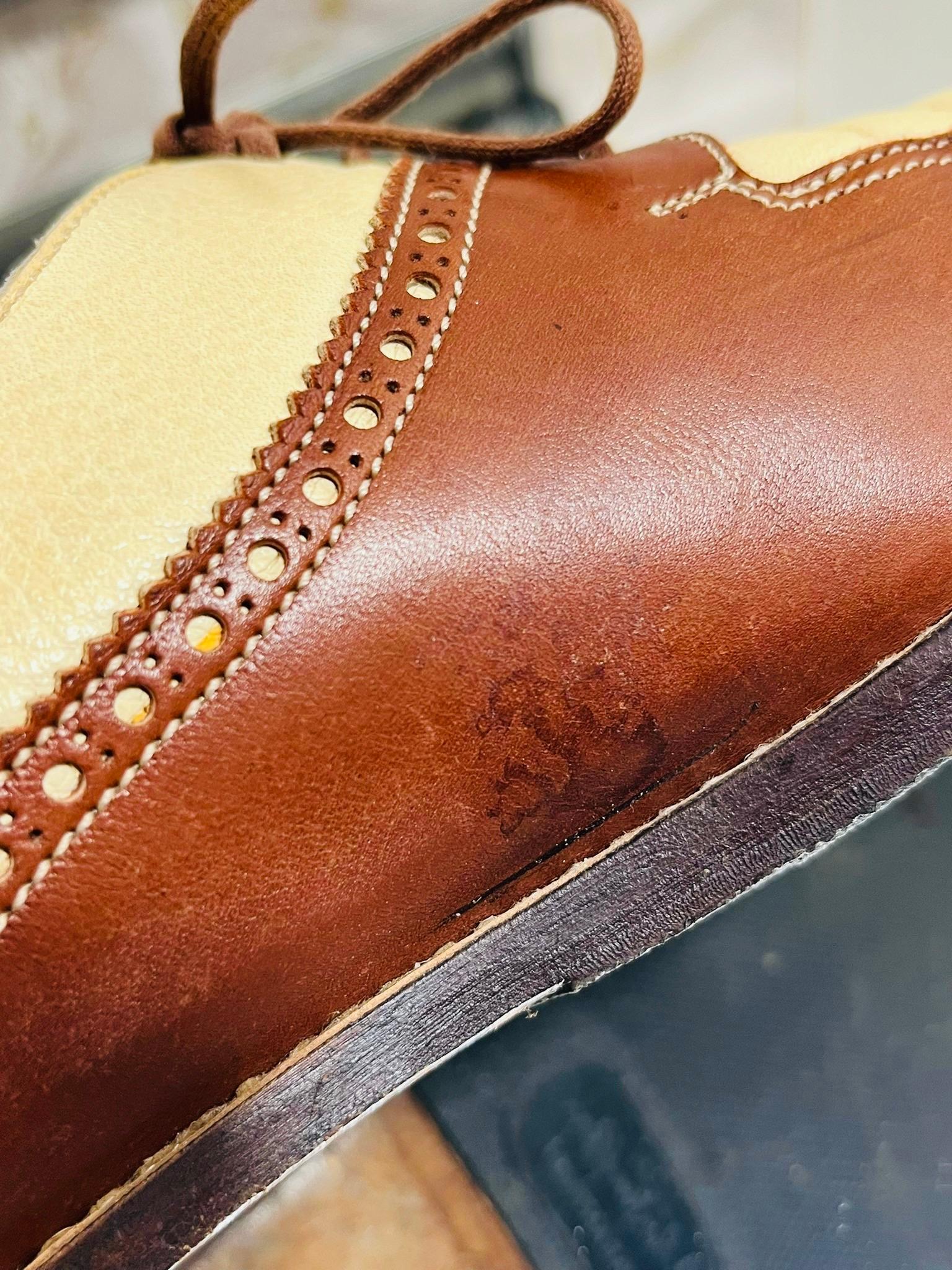 Manolo Blahnik Leather Brogues For Sale 5