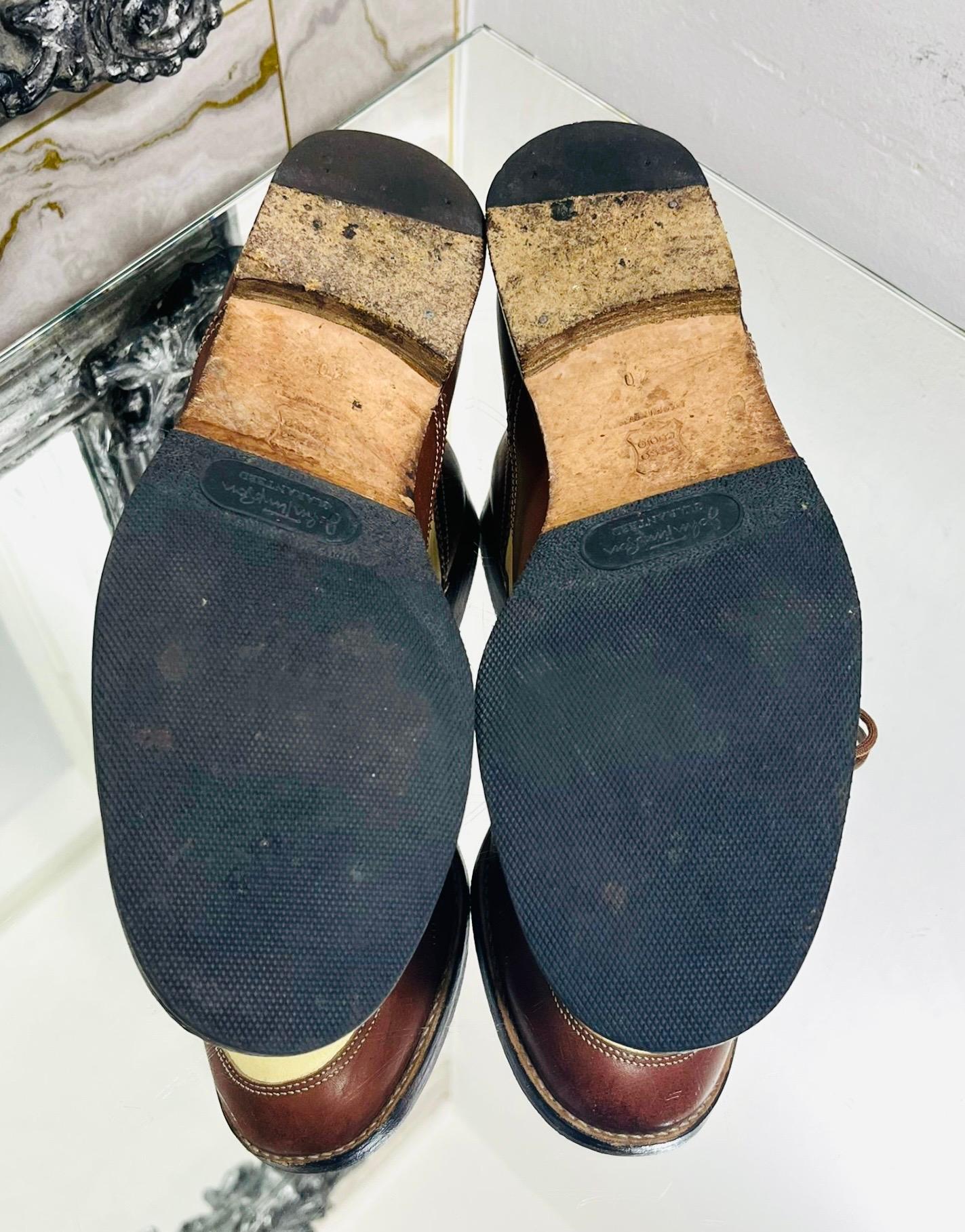 Manolo Blahnik Leather Brogues For Sale 1
