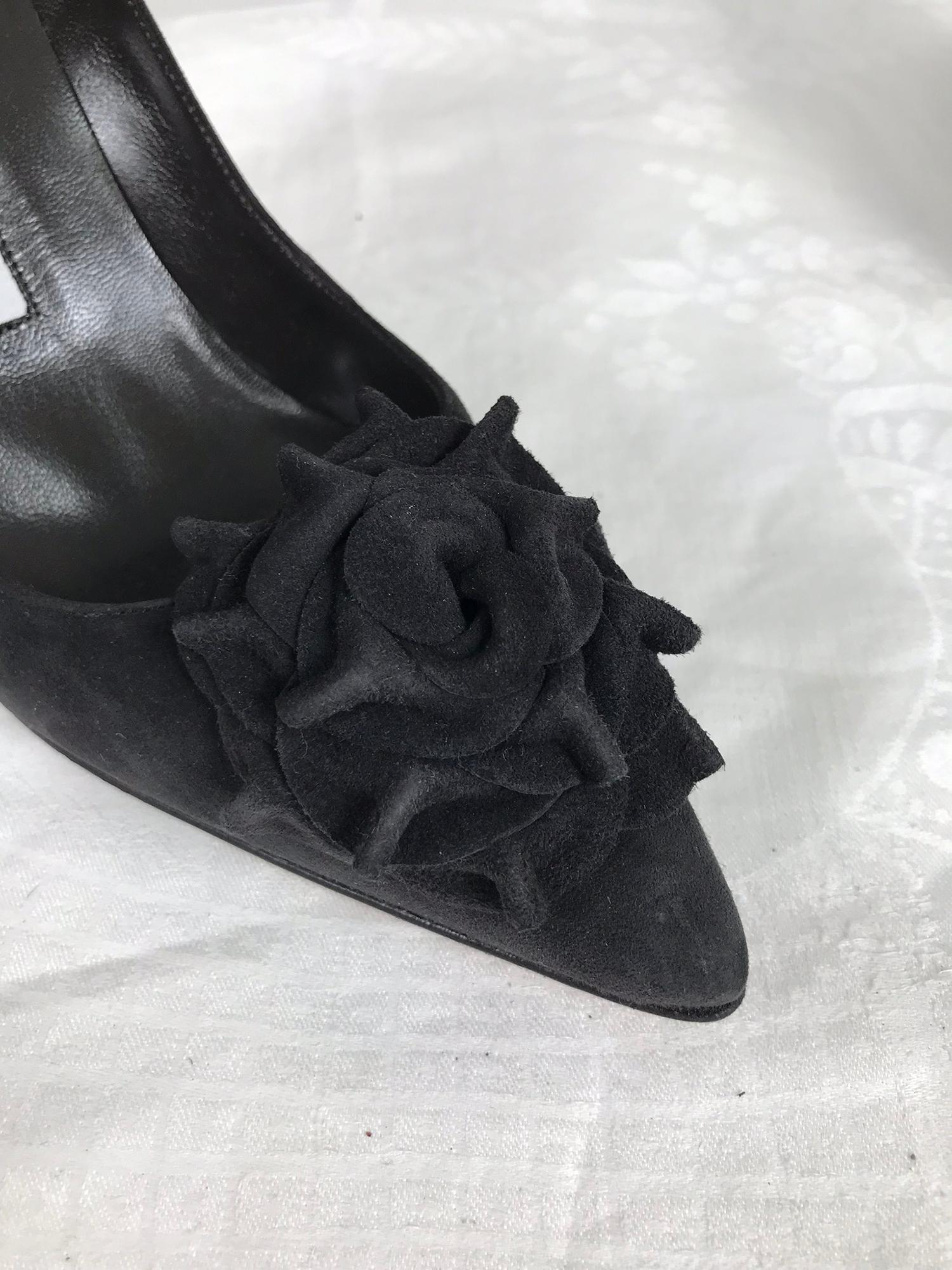 manolo blahnik flower heels