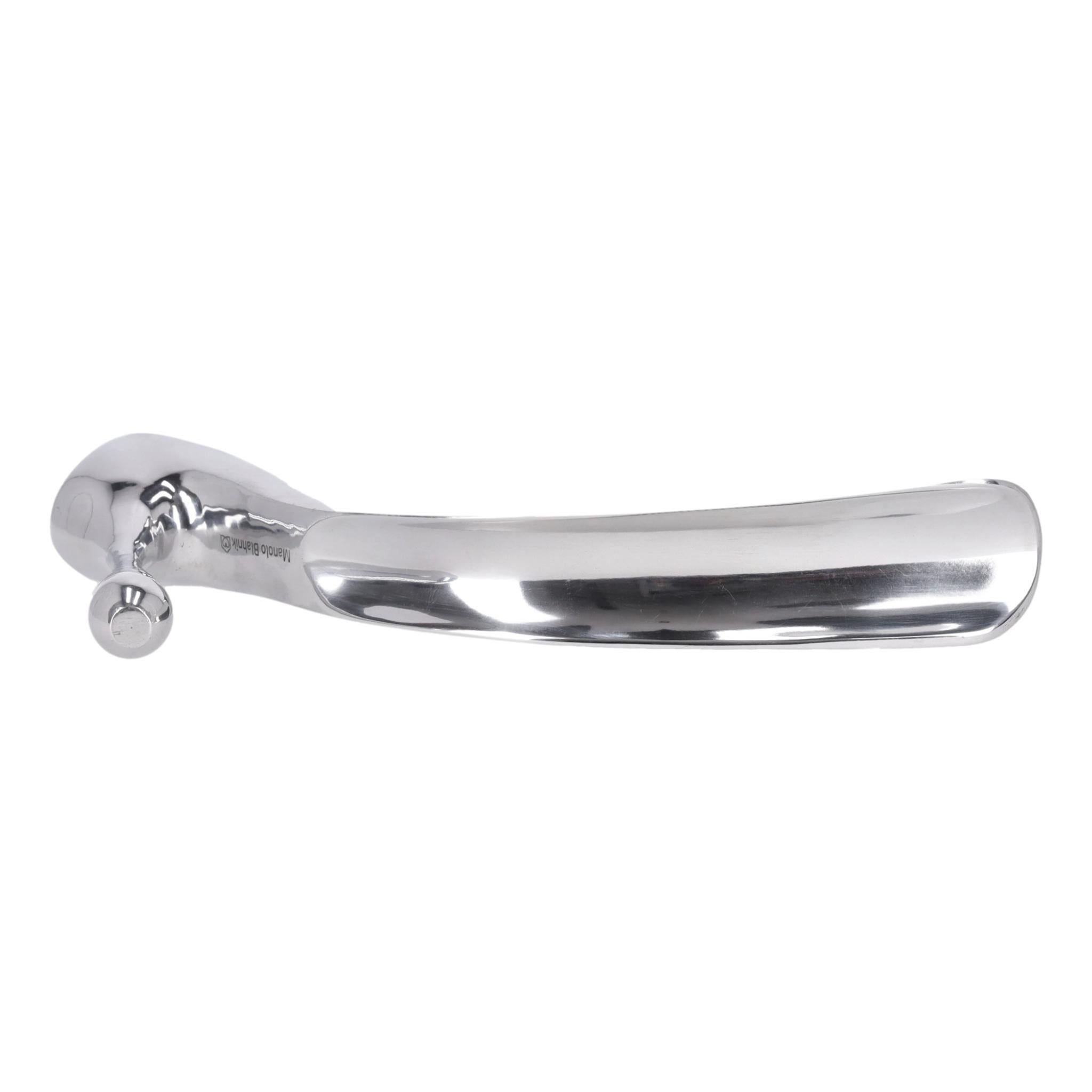 Gray Manolo Blahnik Metal Shoe Horn