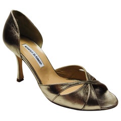 Manolo Blahnik Open-Toe Heel