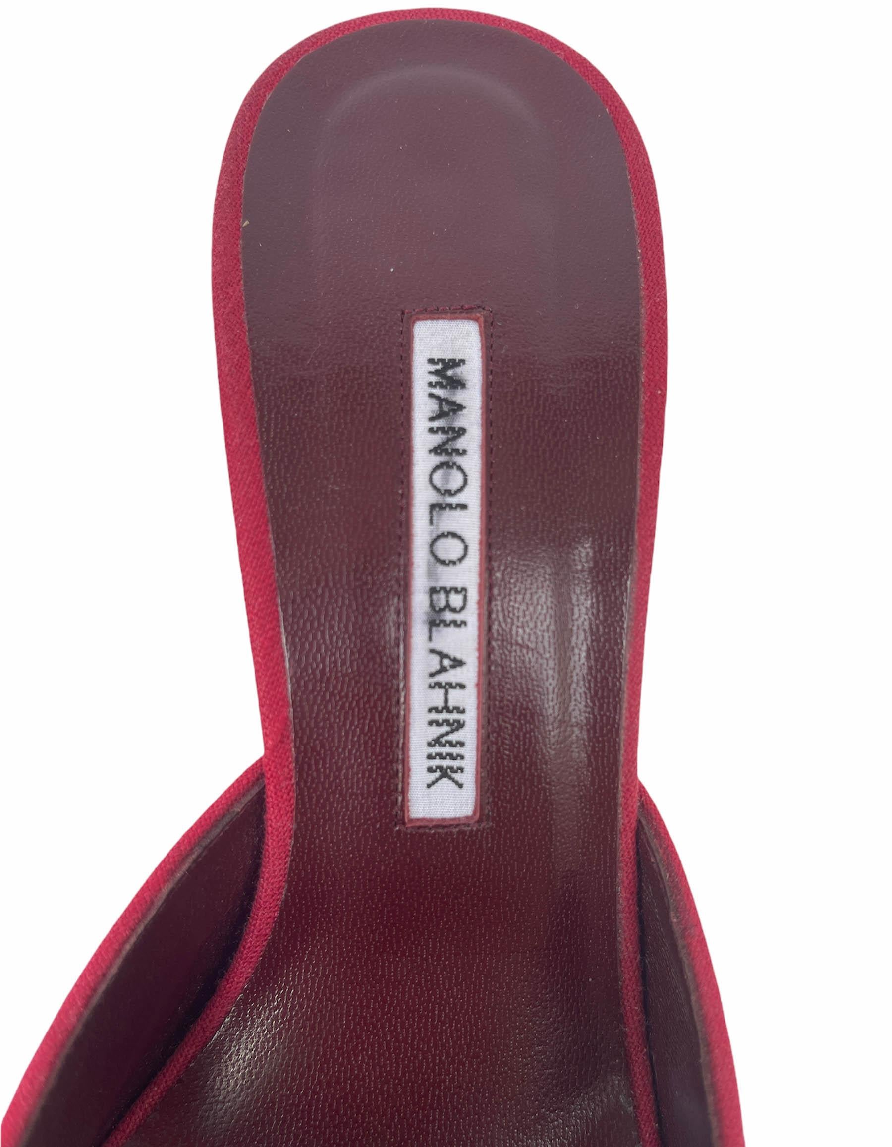 manolo blahnik maysale red
