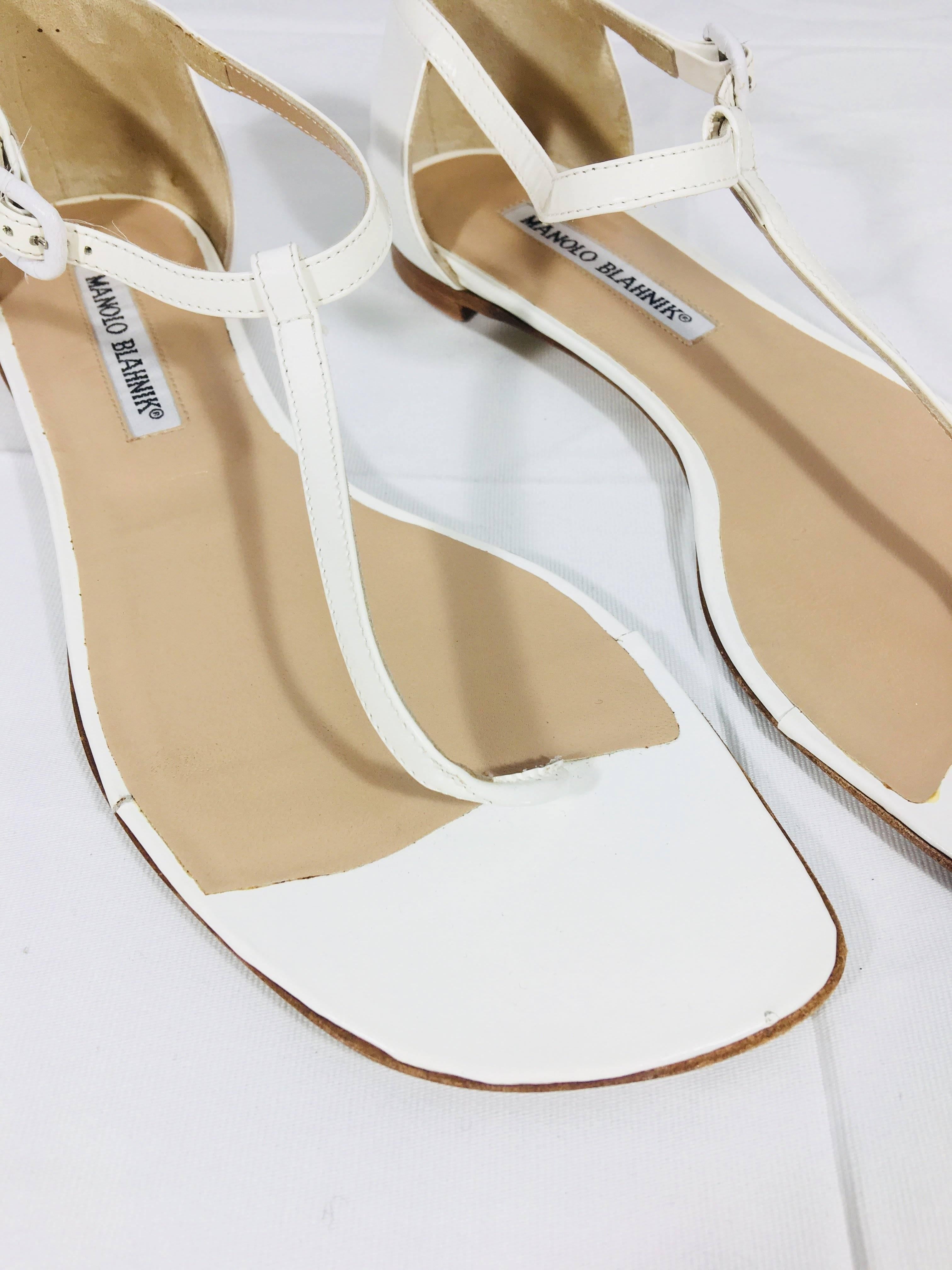 Manolo Blahnik Sandals In Excellent Condition In Bridgehampton, NY