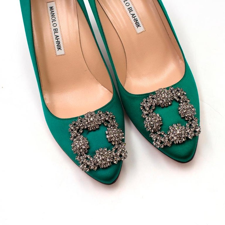 emerald manolo blahnik