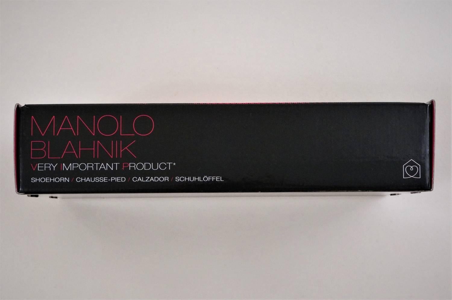 Manolo Blahnik Shoe Horn Aluminium with Original Box, 2004, English 1