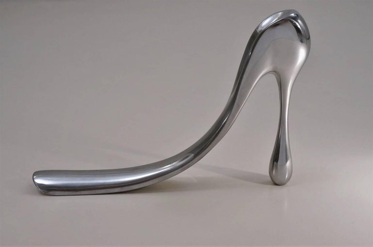 Manolo Blahnik Shoe Horn Aluminium with Original Box, 2004