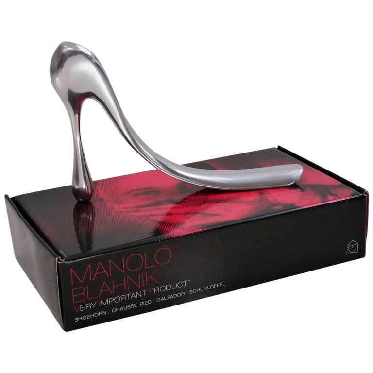 Manolo Blahnik Shoe Horn Aluminium with Original Box, 2004