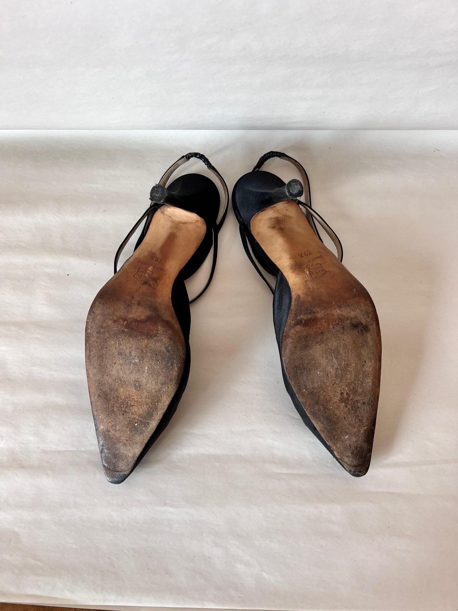 Manolo Blanik Satin noir  Cocktail Up &Up  Chaussures en vente 5