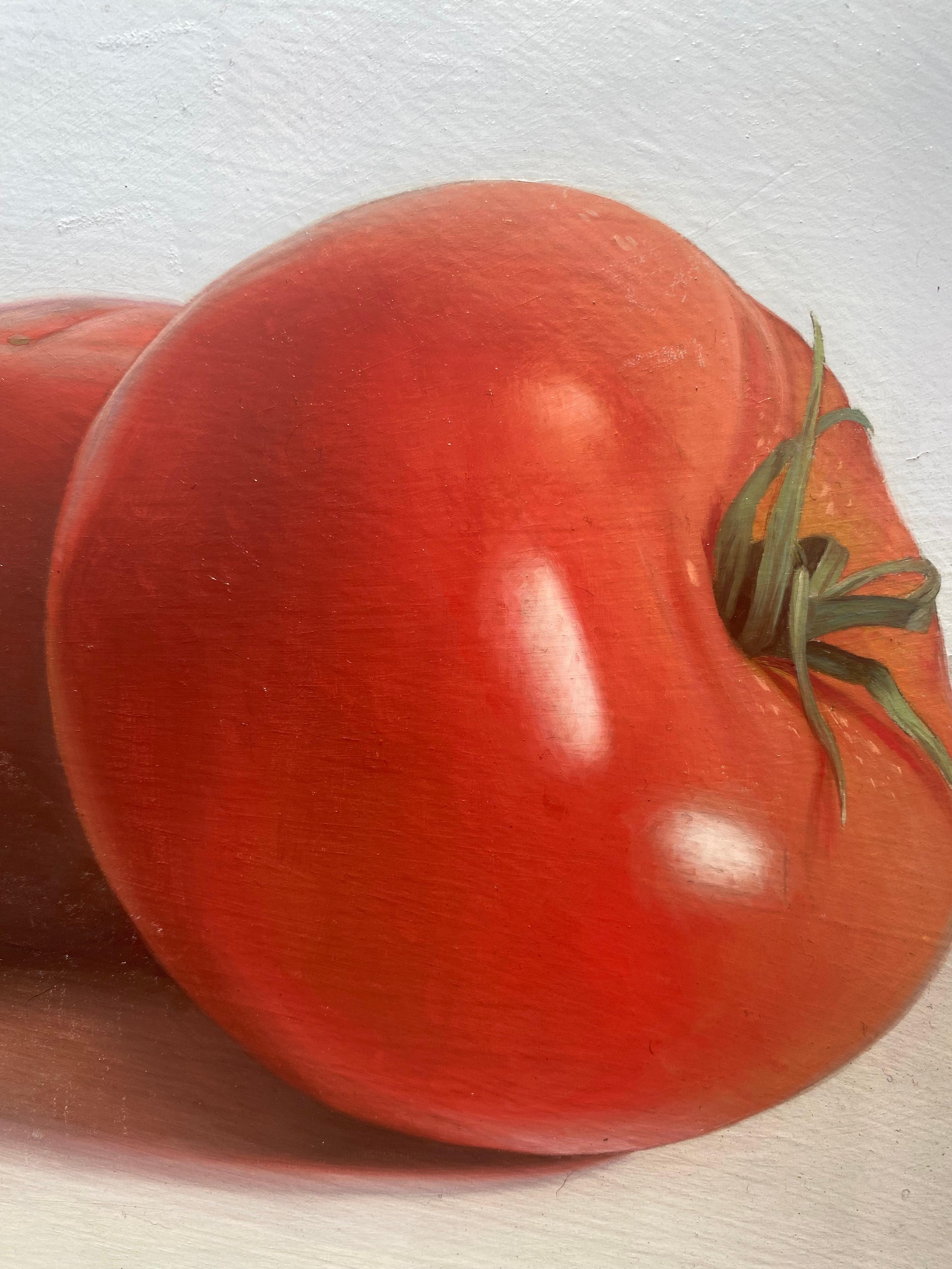 figs and a tomato painting