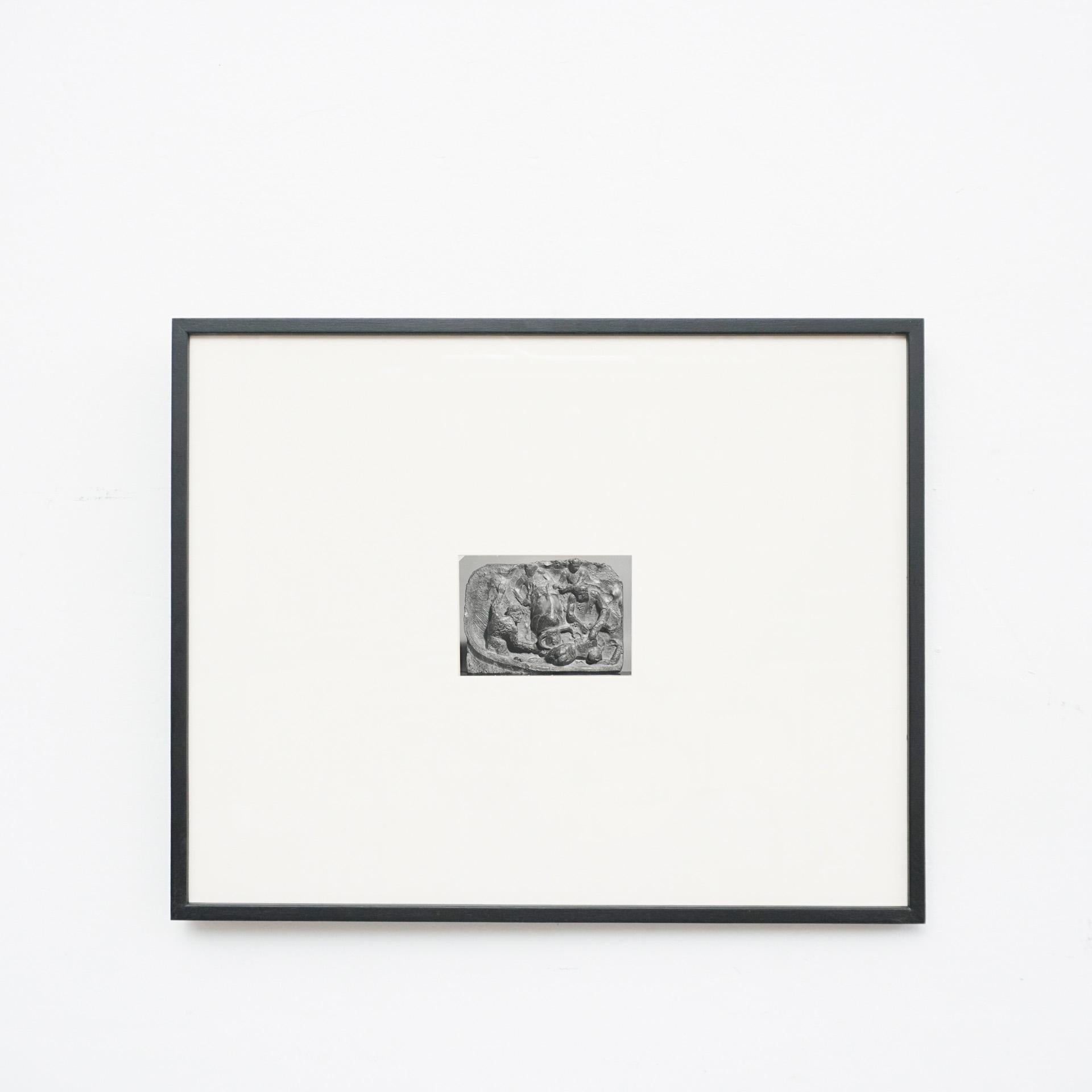 Fotografia d'archivio della scultura di Manolo Hugué.
Stampato, circa 1960.

In condizioni originali, con lievi usure dovute all'età e all'uso, che conservano una bella patina.

La fotografia viene incorniciata. La cornice delle foto è solo un