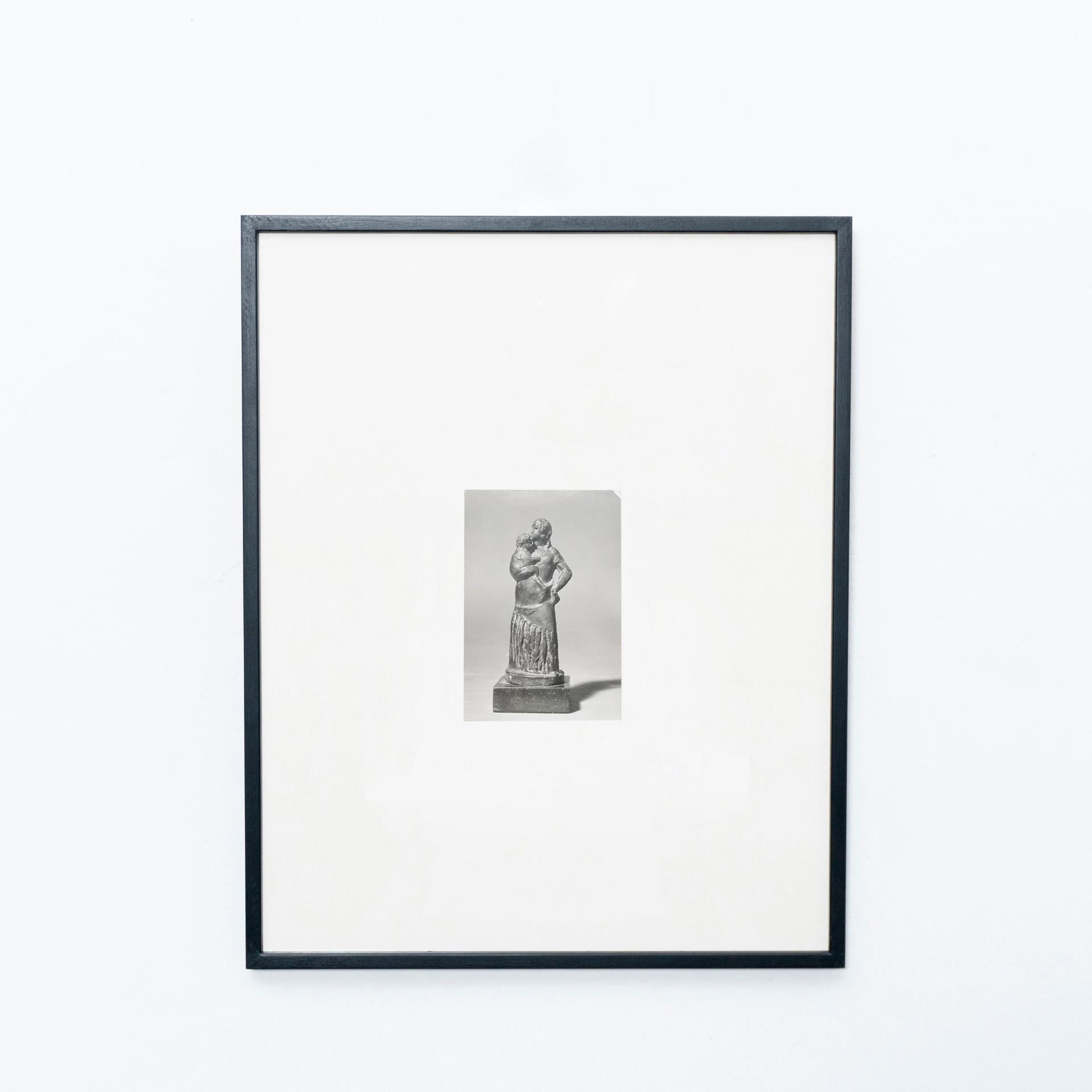 Manolo Hugué Mid Century Modern archive photography of sculpture.
Printed, circa 1960.

In original condition, with minor wear consistent with age and use, preserving a beautiful patina.

The photography comes framed. The frame on the photos is just