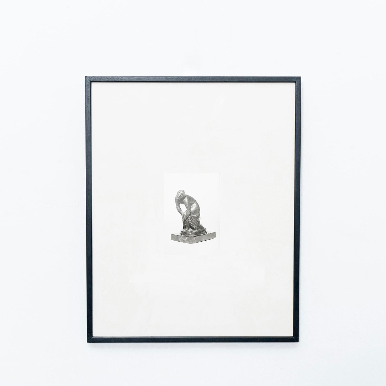 Manolo Hugué archive photography of sculpture.
Printed, circa 1960.

In original condition, with minor wear consistent with age and use, preserving a beautiful patina.

The photography comes framed. The frame on the photos is just an example,
