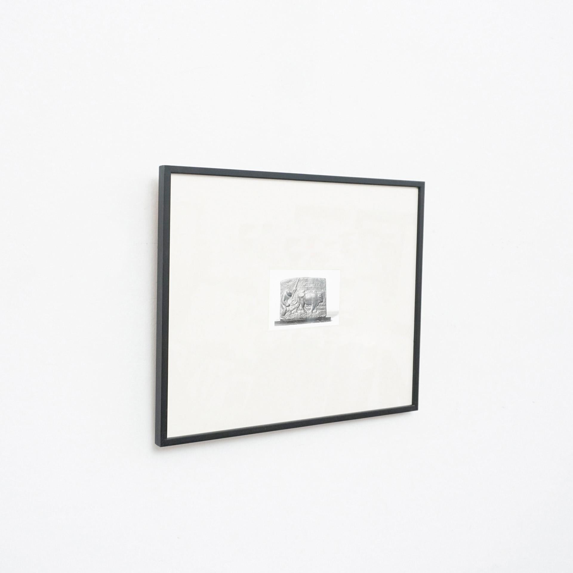 Mid-Century Modern Photographie de sculpture d'archives Manolo Hugue, datant d'environ 1960 en vente