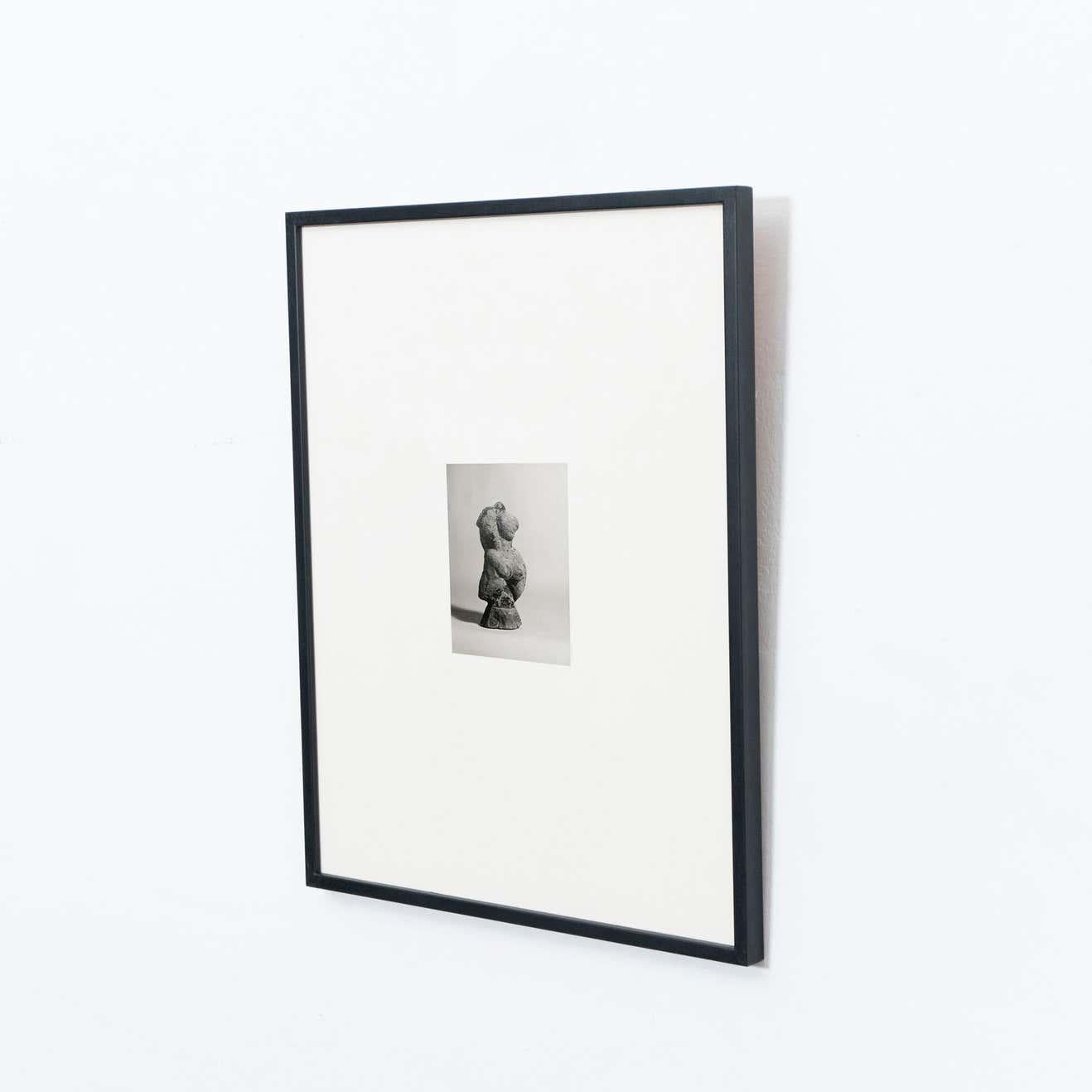 Espagnol Photographie de sculpture d'archives Manolo Hugue, datant d'environ 1960 en vente