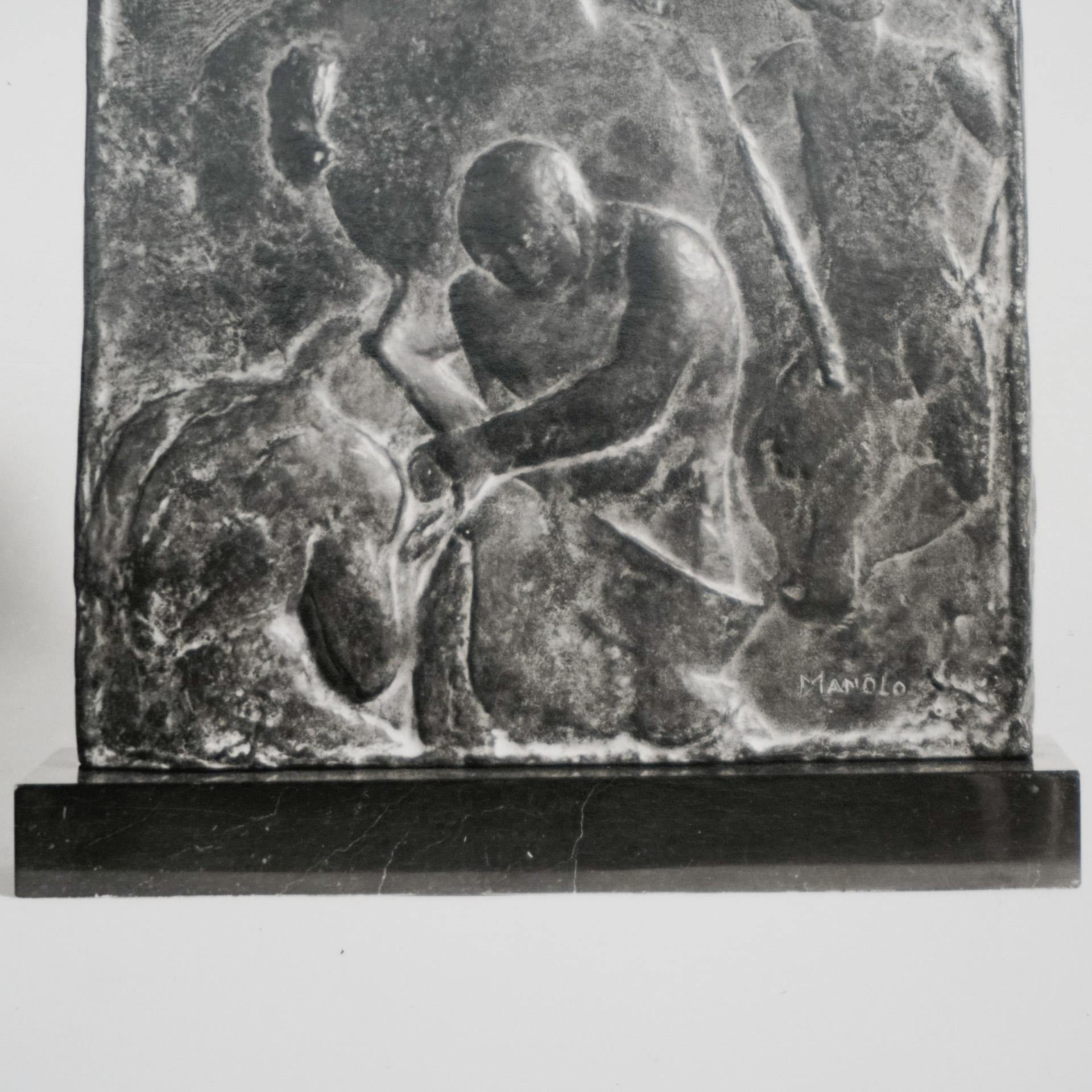 Photographie de sculpture d'archives Manolo Hugue, datant d'environ 1960 Bon état à Barcelona, Barcelona