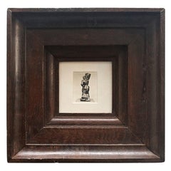 Manolo Hugué Archive Photo: 1960 Sculpture, 19th Century Frame, Silver Bromide