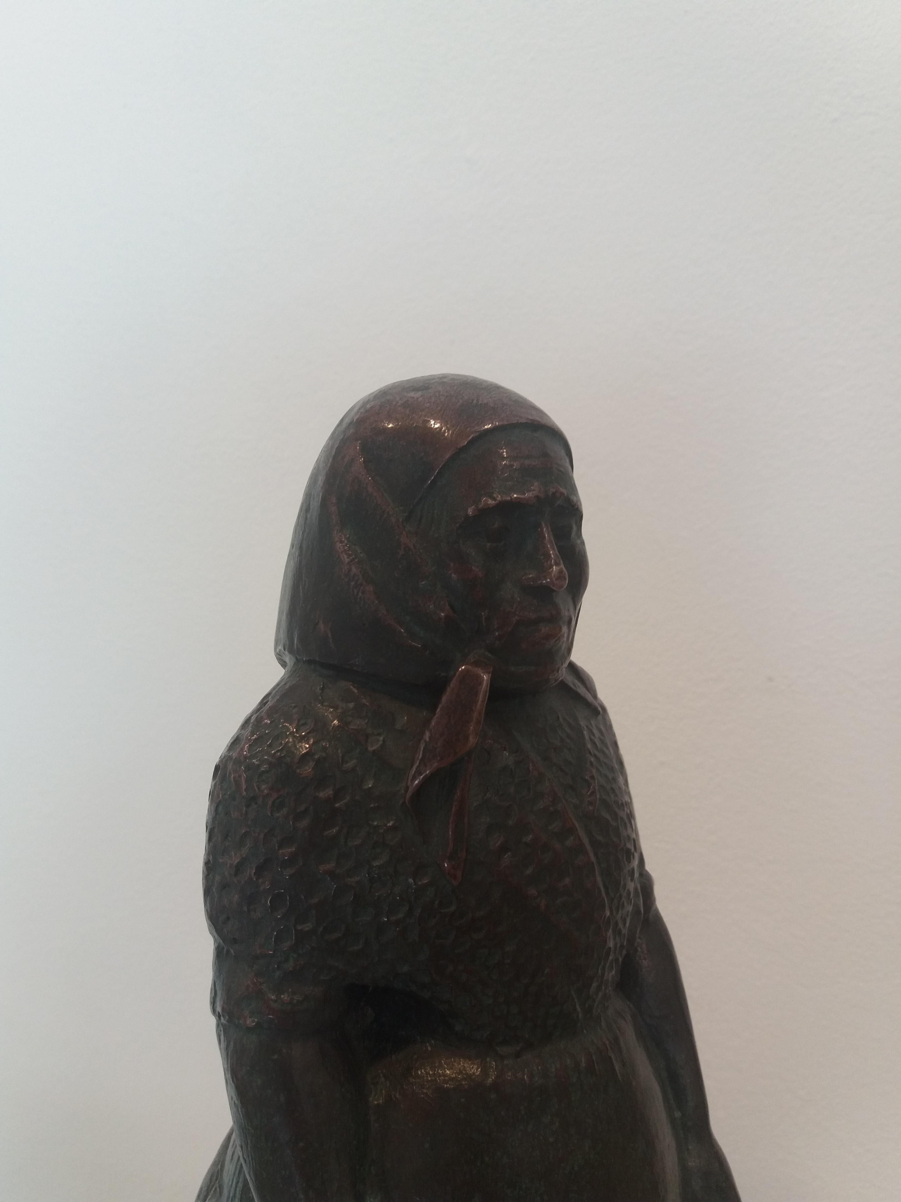 Manolo Hugue   women. Llovera, bronze  For Sale 8