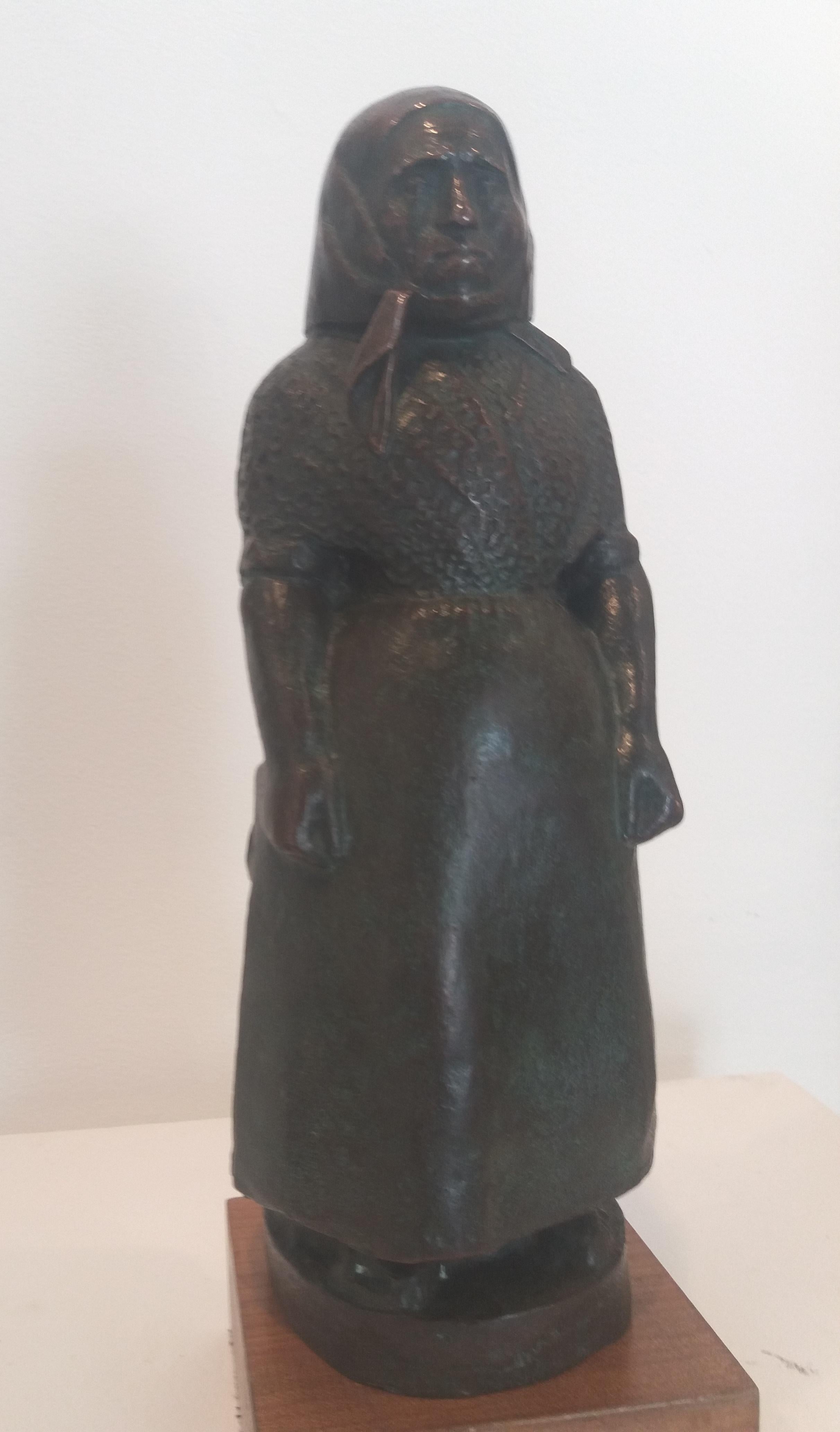 Manolo Hugue   women. Llovera, bronze  For Sale 1
