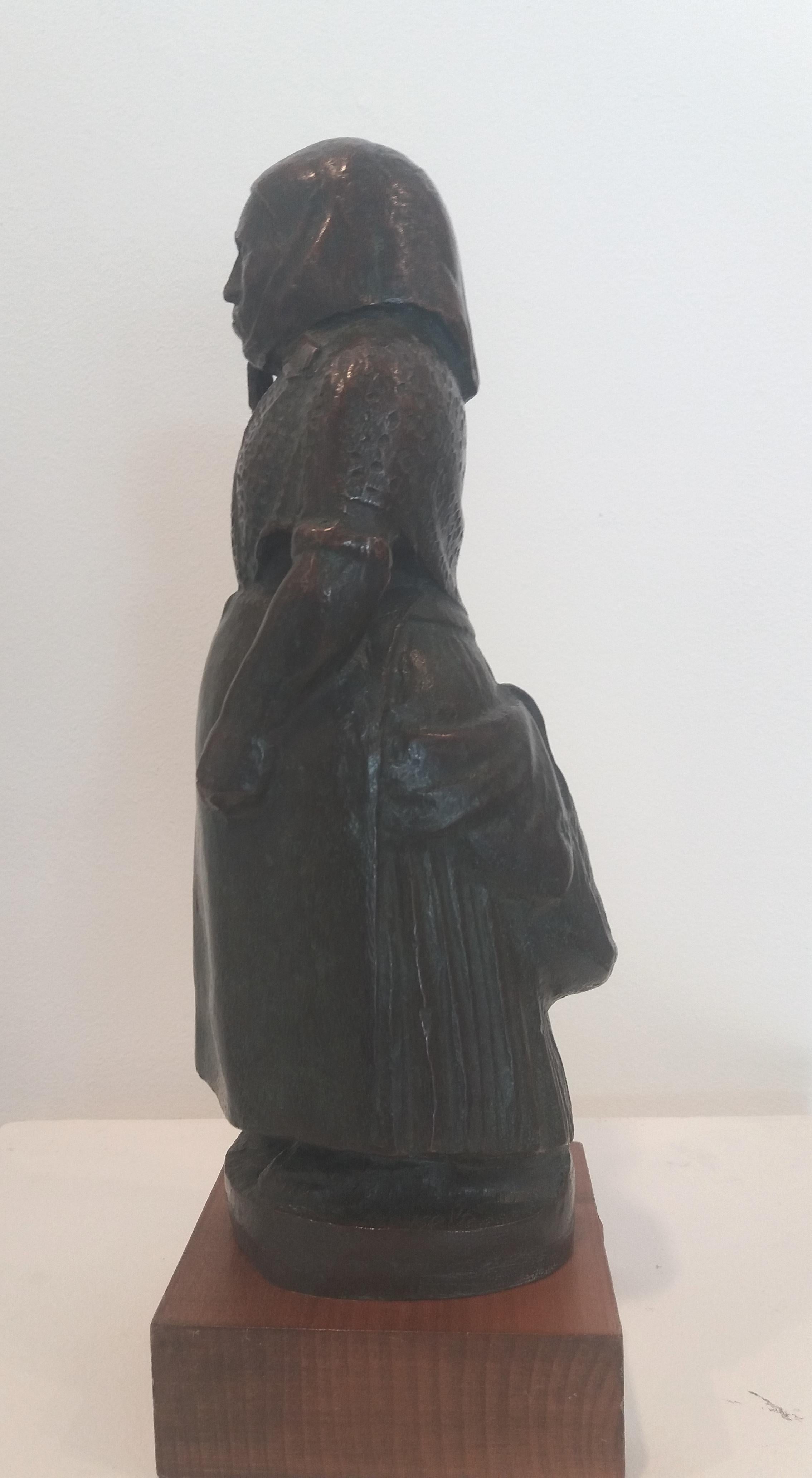 Manolo Hugue   women. Llovera, bronze  For Sale 2