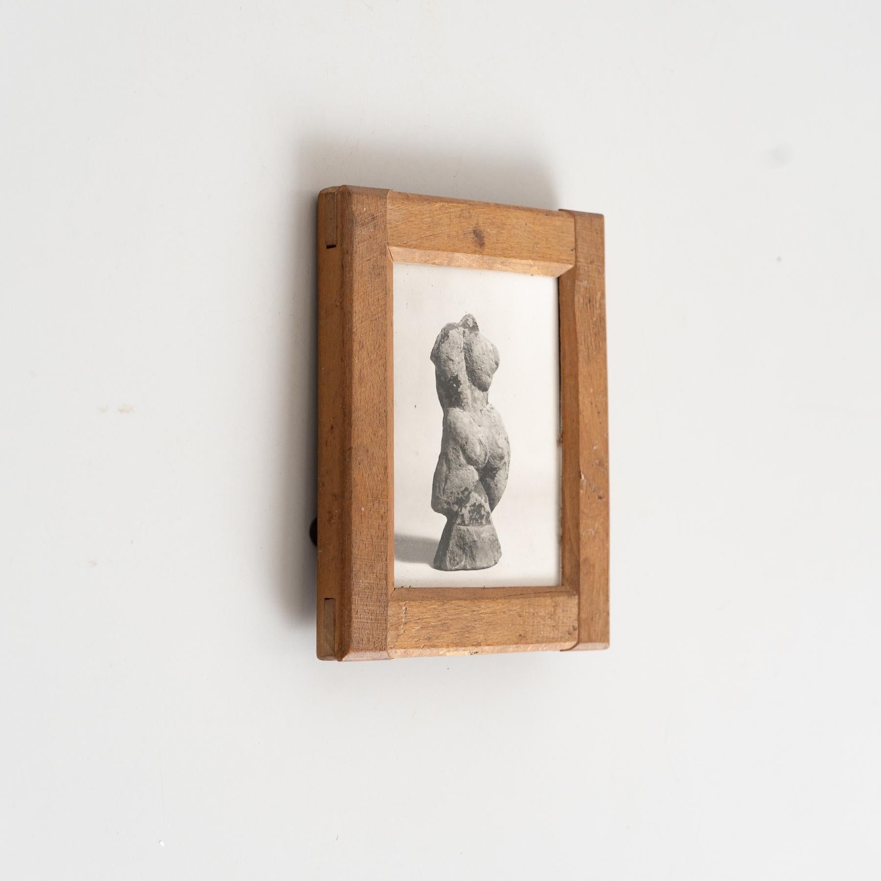 Manolo Hugué Vintage gerahmte Archive Fotografie von Skulptur (Moderne der Mitte des Jahrhunderts) im Angebot
