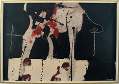 Vintage "Untitled, 1963", 20th Century Mixed Media by Spanish Artist Manolo Millares