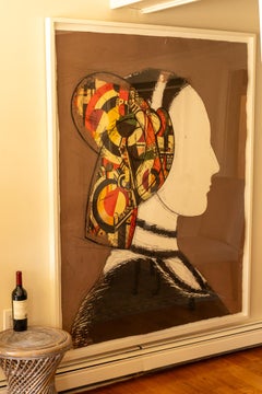 Manolo Valdes. Perfil 111,  "Chiara"  Radierung und Siebdruck  30/50